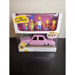 The Simpsons Family Sedan Set With Figures By Jakks Pacific    BRAND NEW SEALED